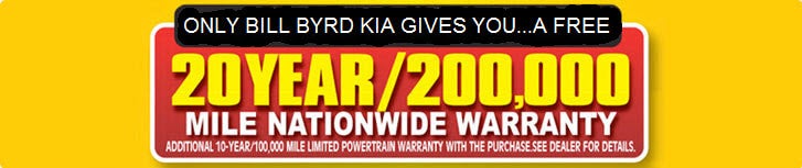 Bill Byrd Kia Panama City FL 20Yr/200K Warranty